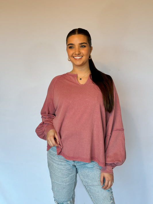 Erin Mineral Washed Top