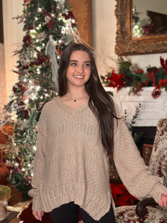 Gingerbread Loose Fit Sweater